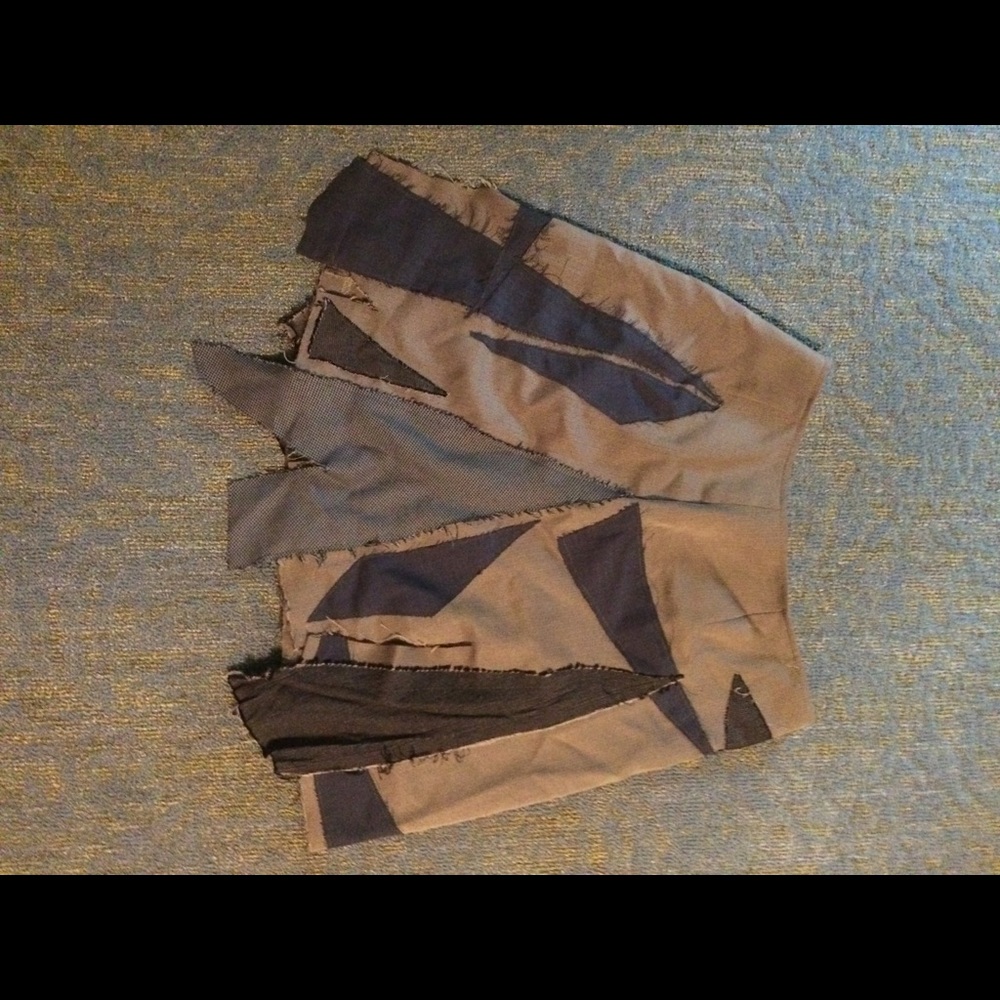 FP? Handmade? Boho skirt skater patches new